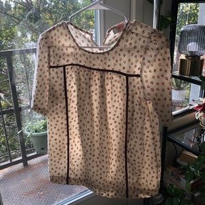 Pumpkin print Blouse